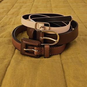 3 Banana Republic belts